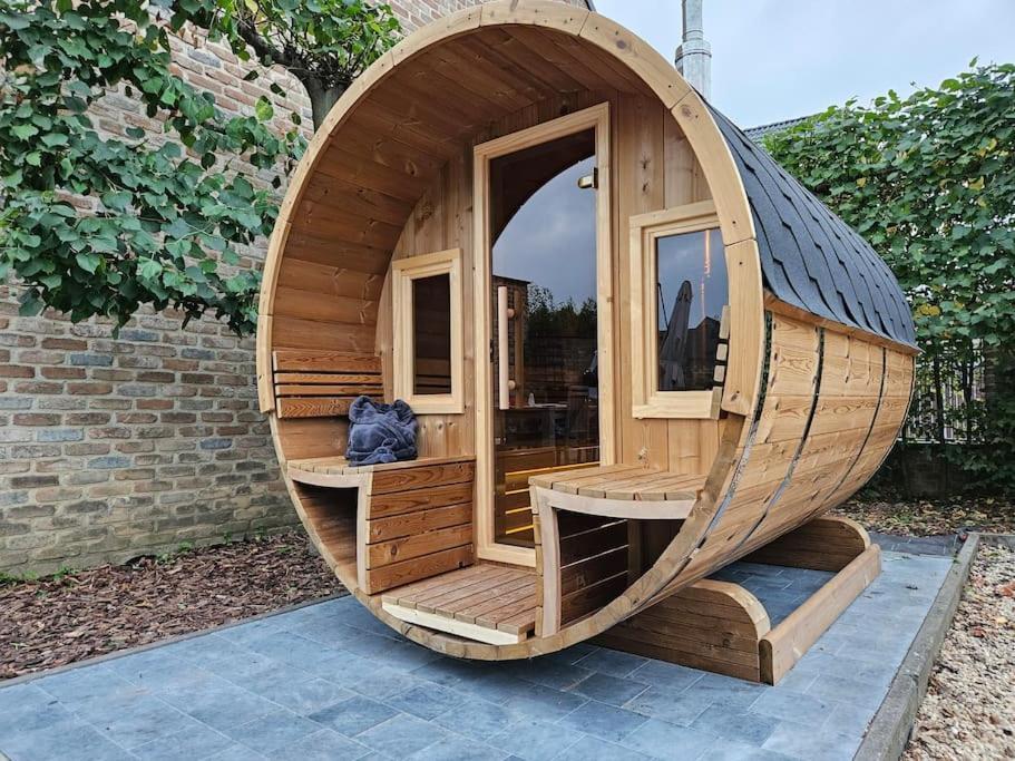Camper Met Sauna En Zwembad In De Rand Van De Vlaamse Ardennen Hotel Haaltert Bagian luar foto